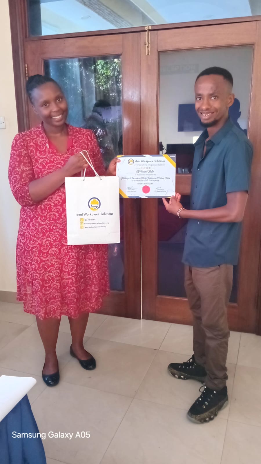 Professional training testimonial photo