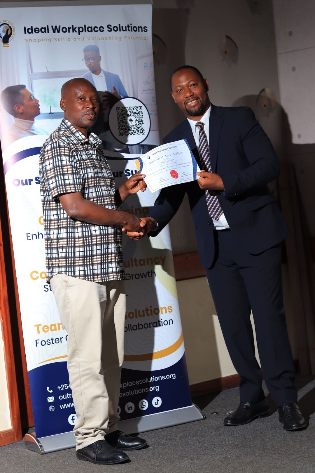 Professional training testimonial photo